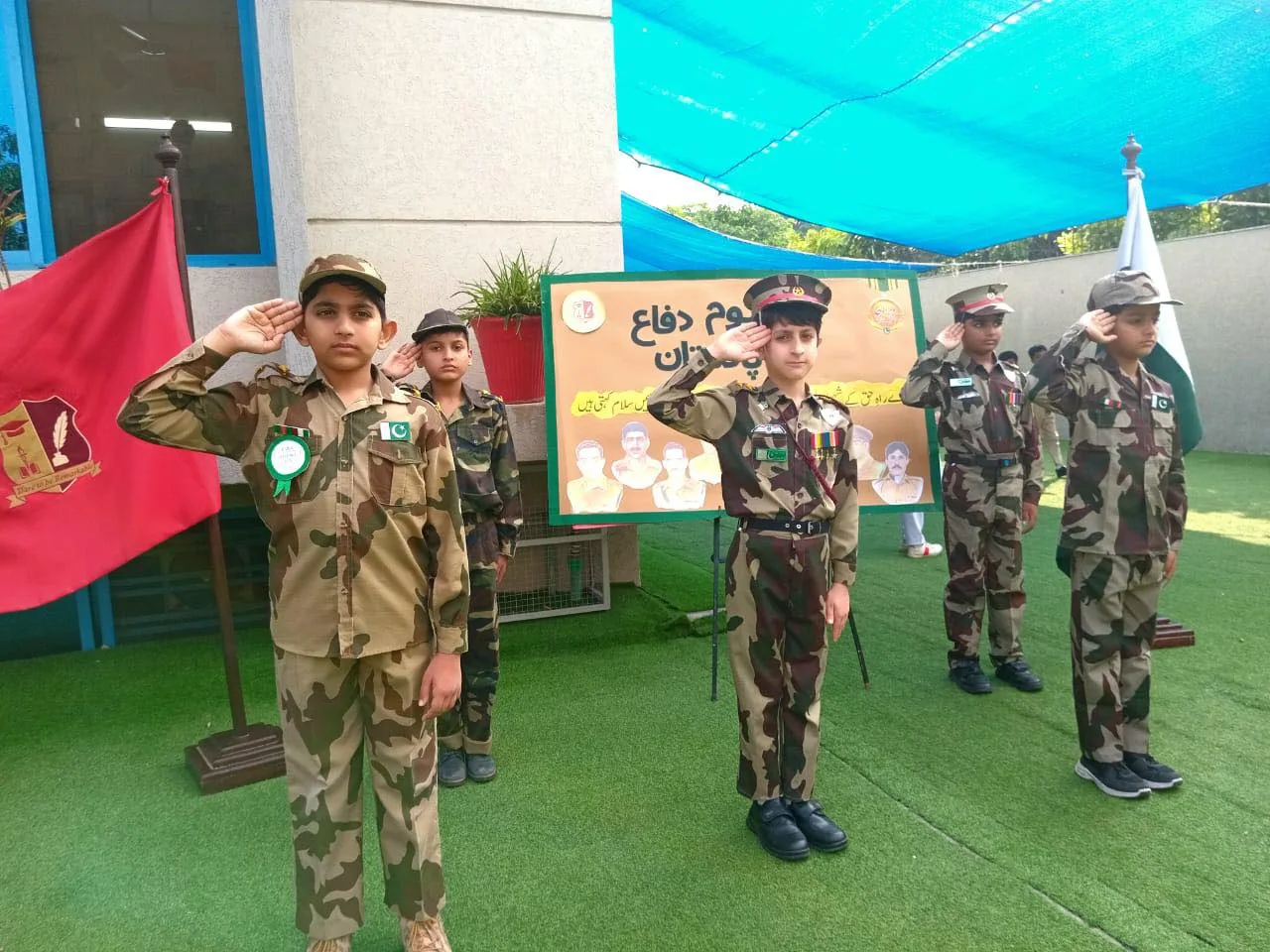 Students taking part in a costume-based school activity